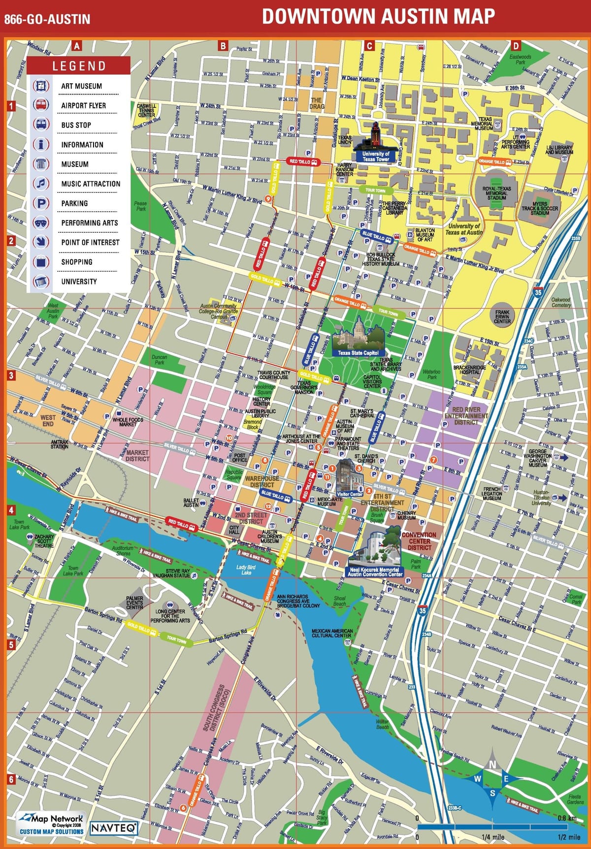 图奥斯汀市中心