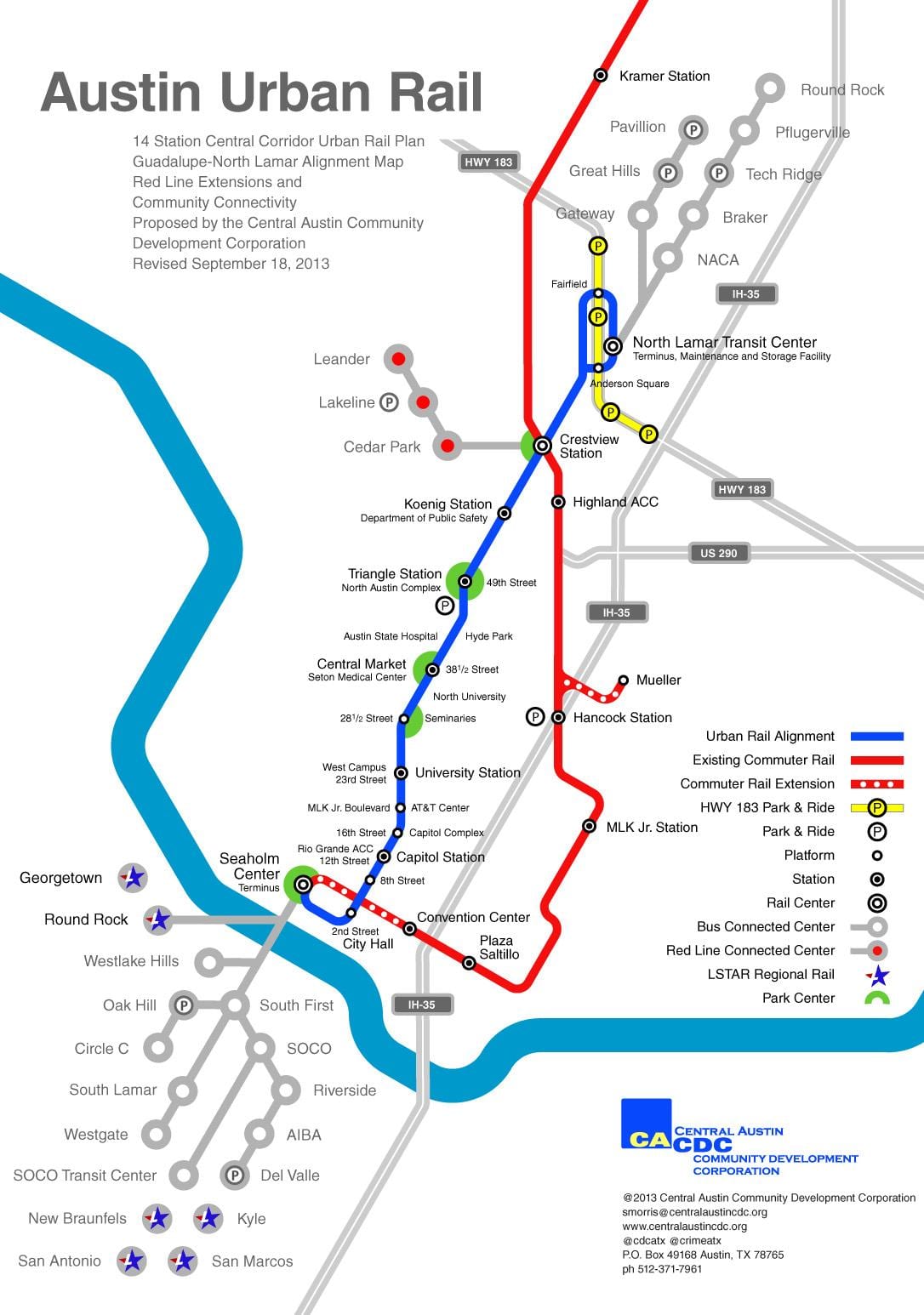 奥斯汀铁路地图